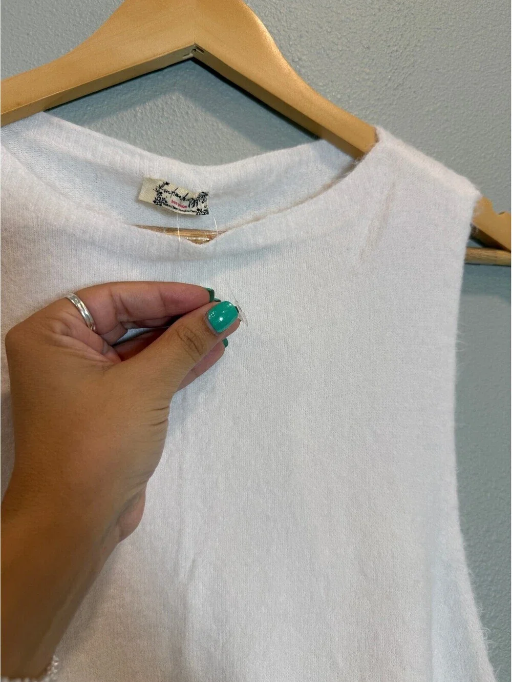 Free People Intimately Warm Fluff Crop Top - Women's XL NWOT